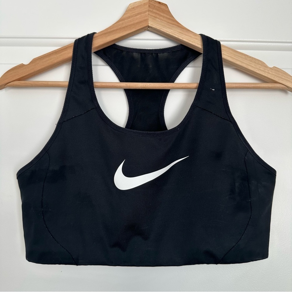 Lot of 2 Nike Women's Sports Bras Black and Purple